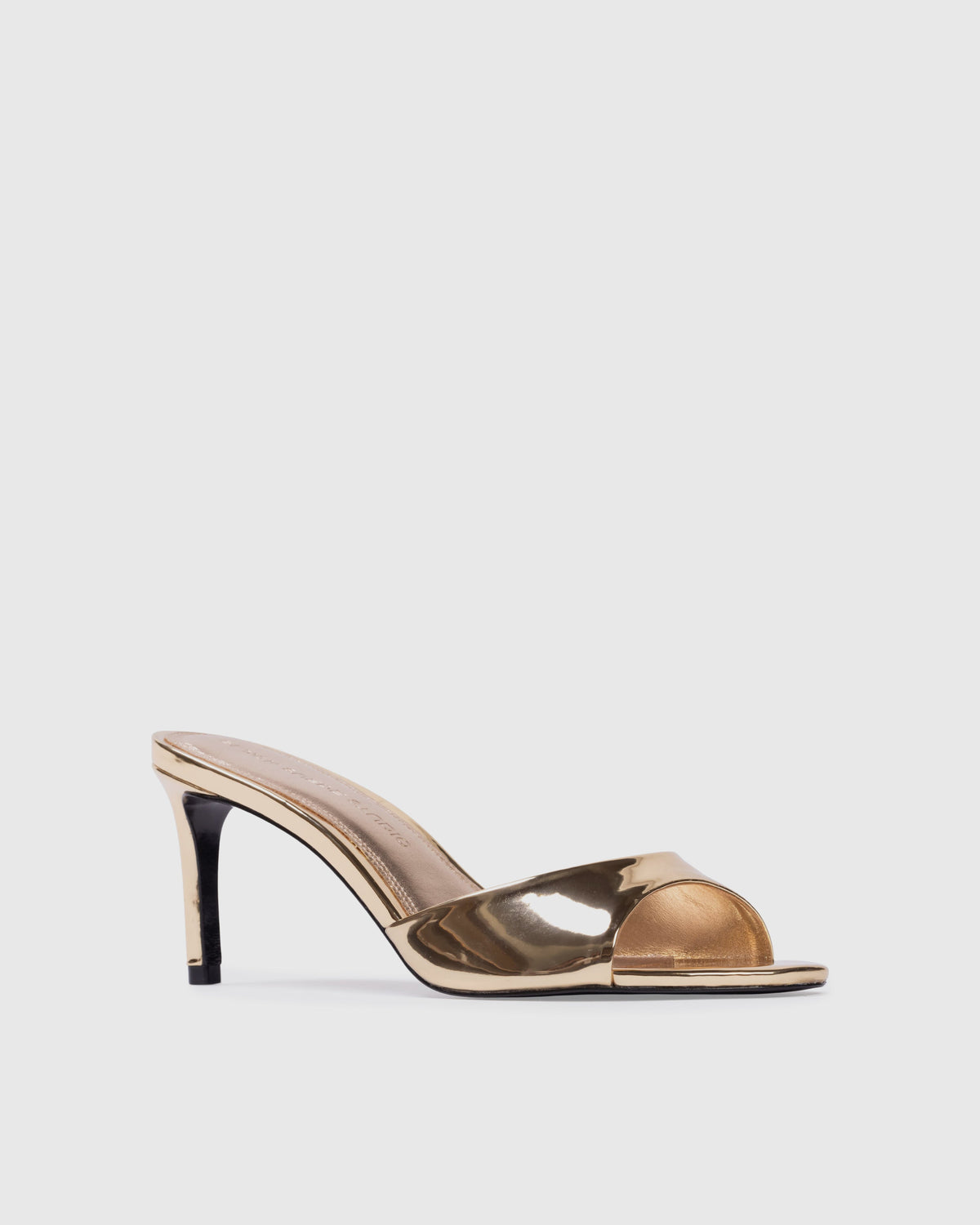 Freddie 70 Mule in Gold Mirror Metallic