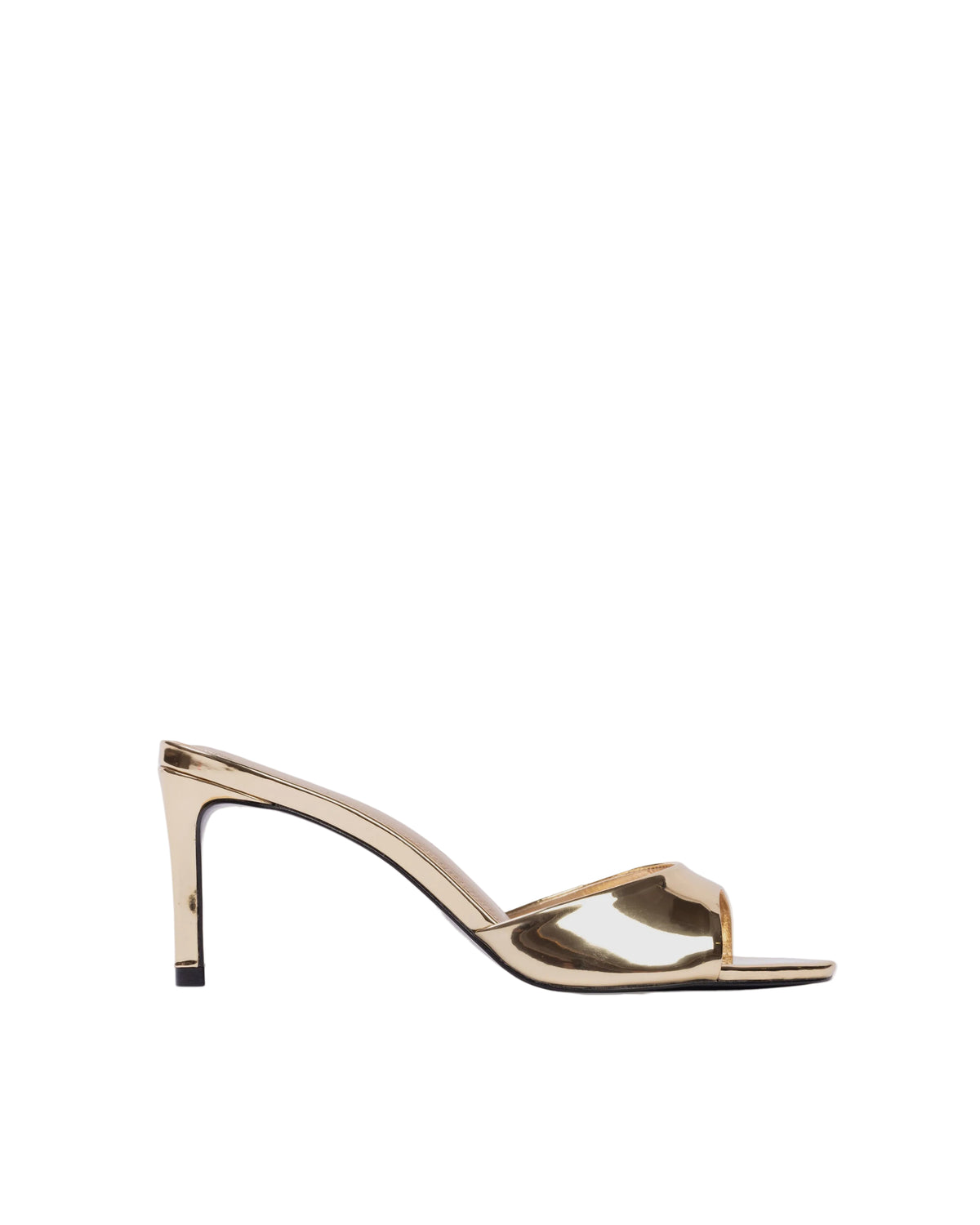 Freddie 70 Mule in Gold Mirror Metallic