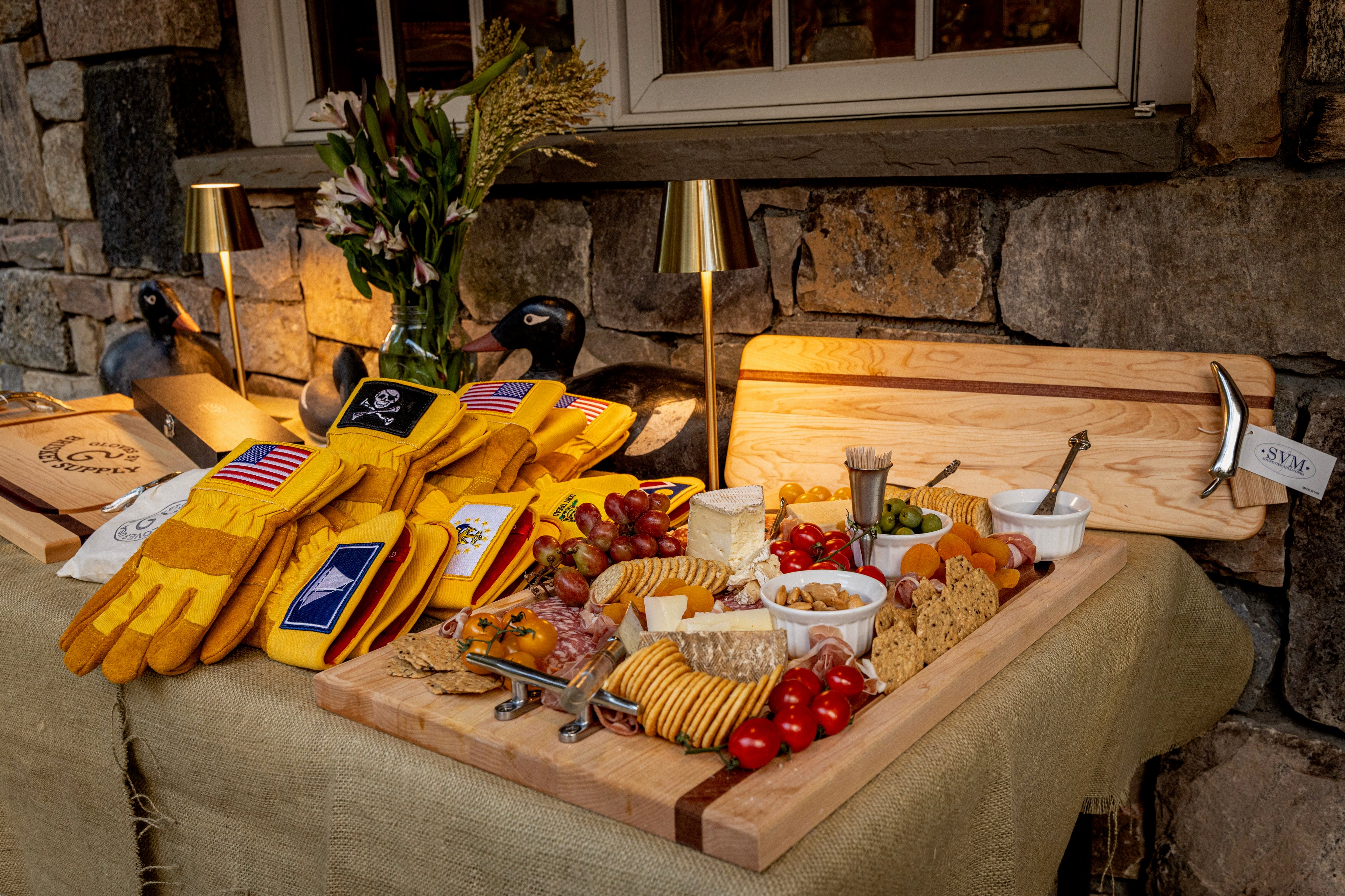 Nautical Cleat Handle Steak Boards