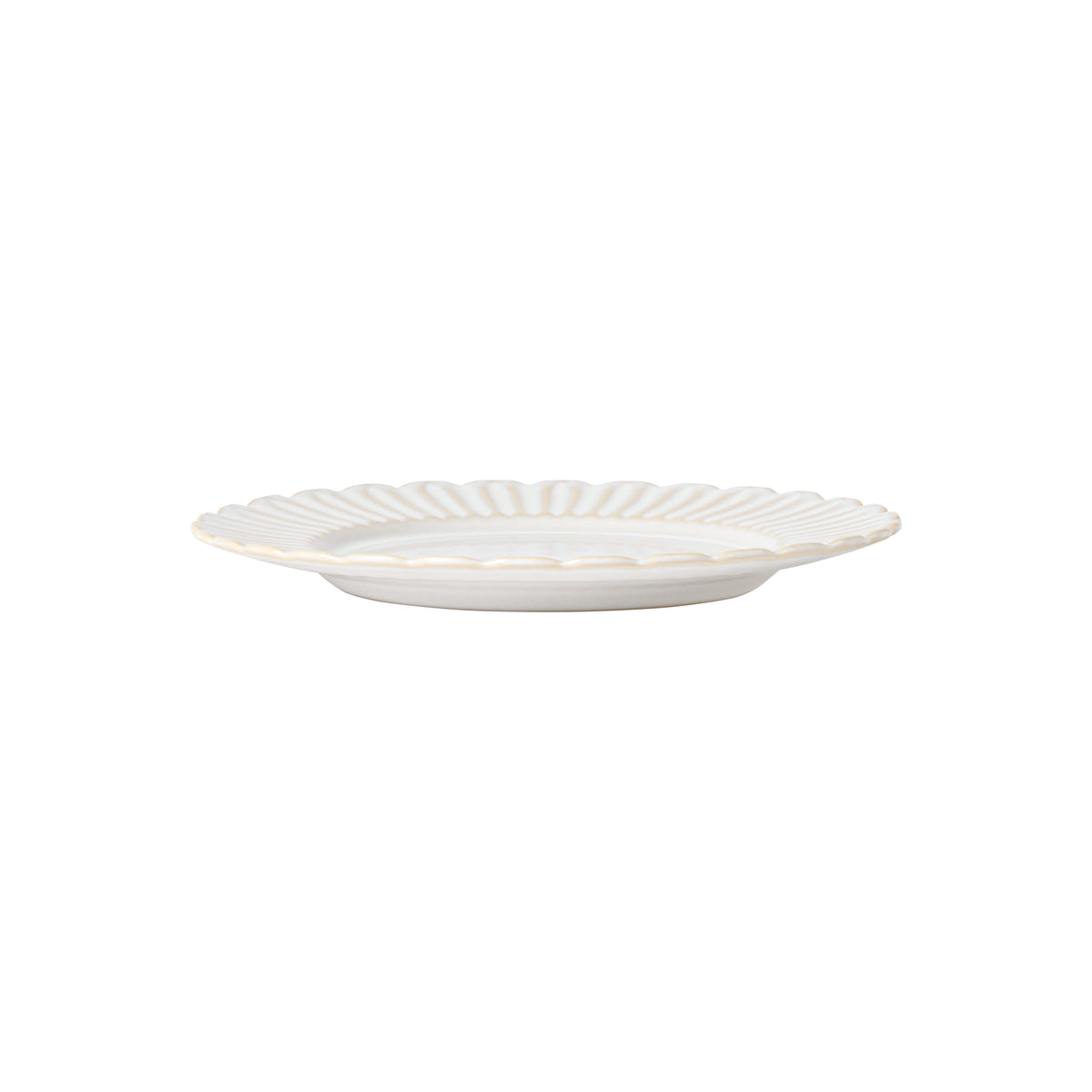 Cristal Collection Salad Plates in White, Set of 6