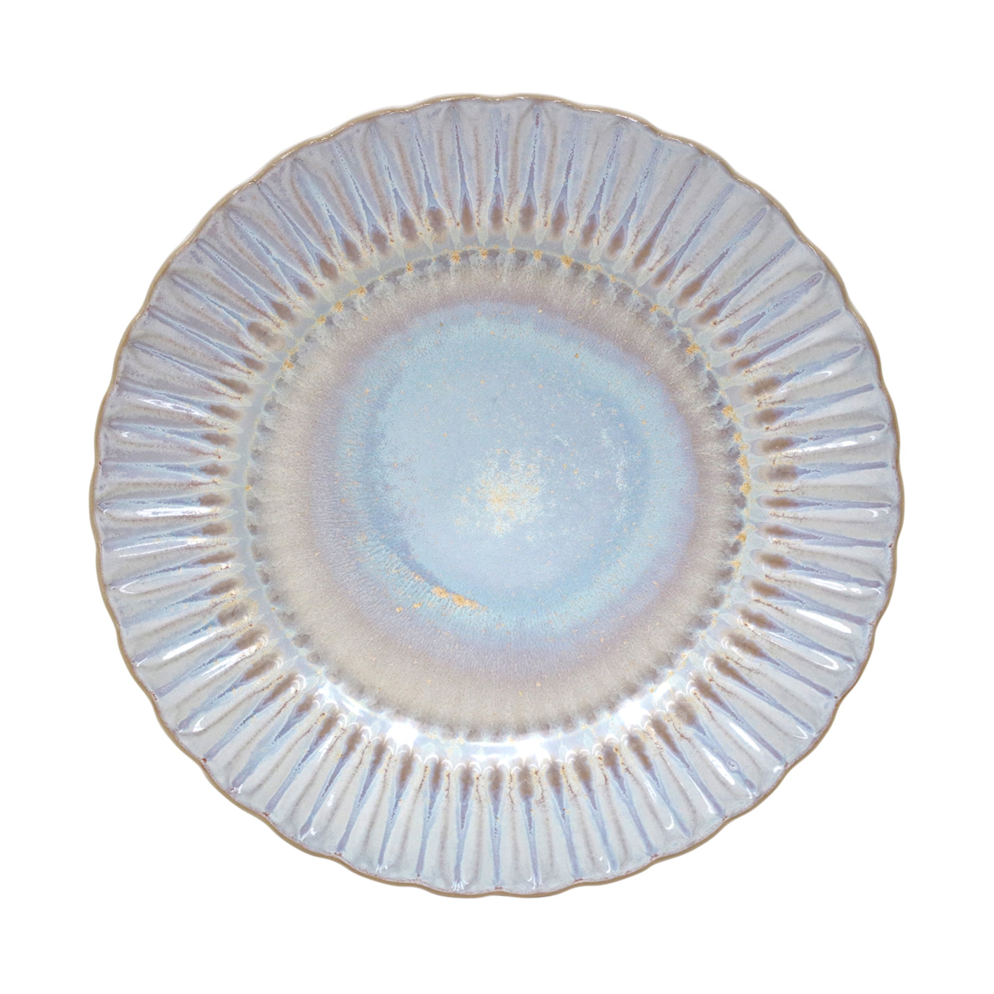 Cristal Collection Dinner Plates in Nacar, Set of 6