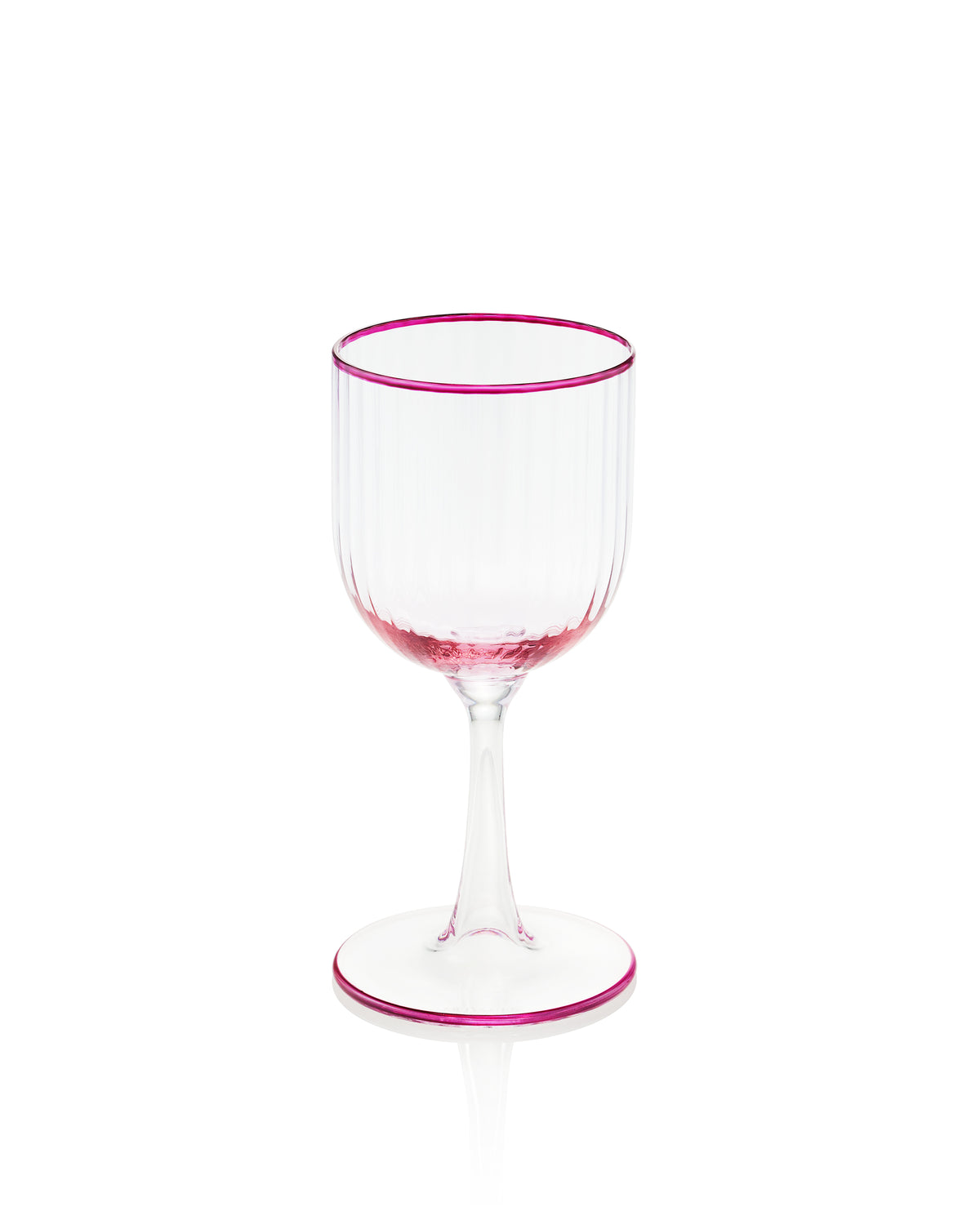 Striped Red Wine Glass, Set of 2