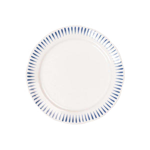 Sitio Stripe Side/Cocktail Plate in Delft Blue