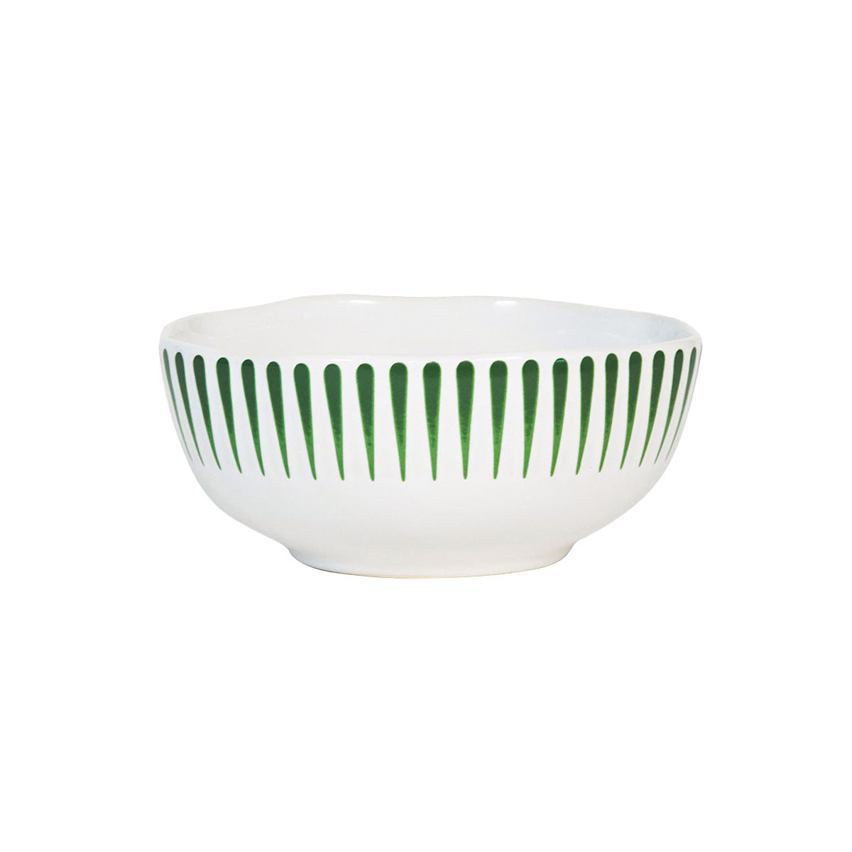 Sitio Stripe Cereal/Ice Cream Bowl in Basil