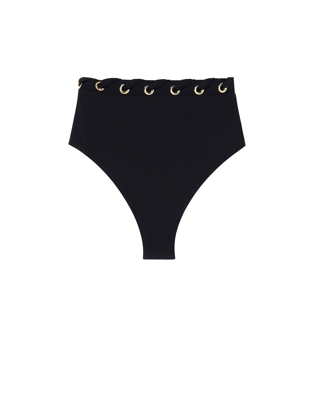 DreamSculpt High Rise Grommet Bikini Bottom in Navy