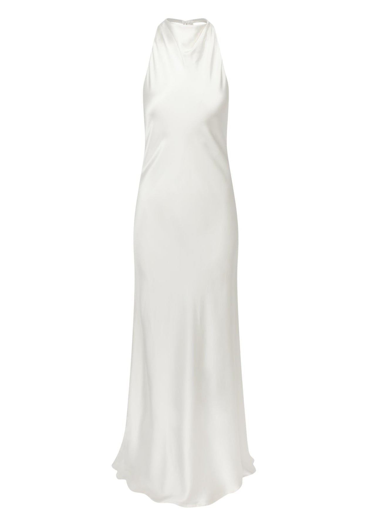 Silk Halter Dress with Organza Back Strap | STYLE 029