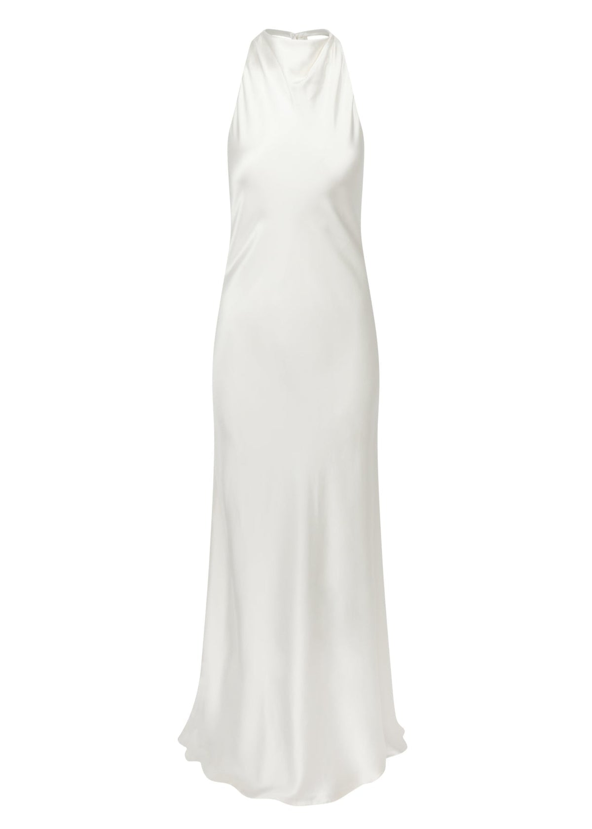 Silk Halter Dress with Organza Back Strap | STYLE 029