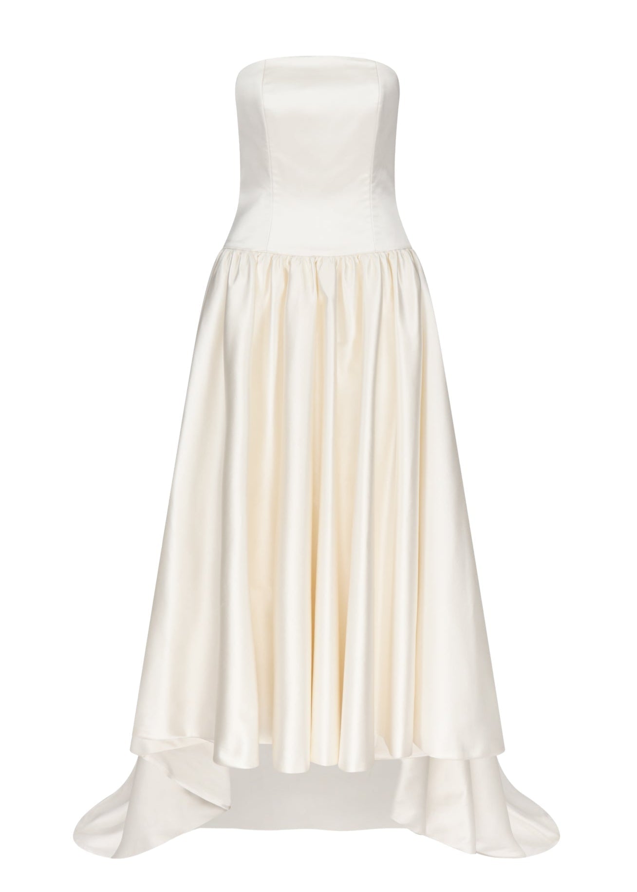 Duchesse Satin Drop Waist Gown | STYLE 093