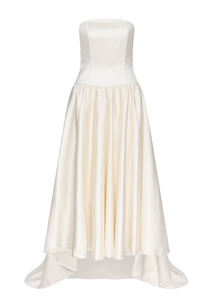 Duchesse Satin Drop Waist Gown | STYLE 093