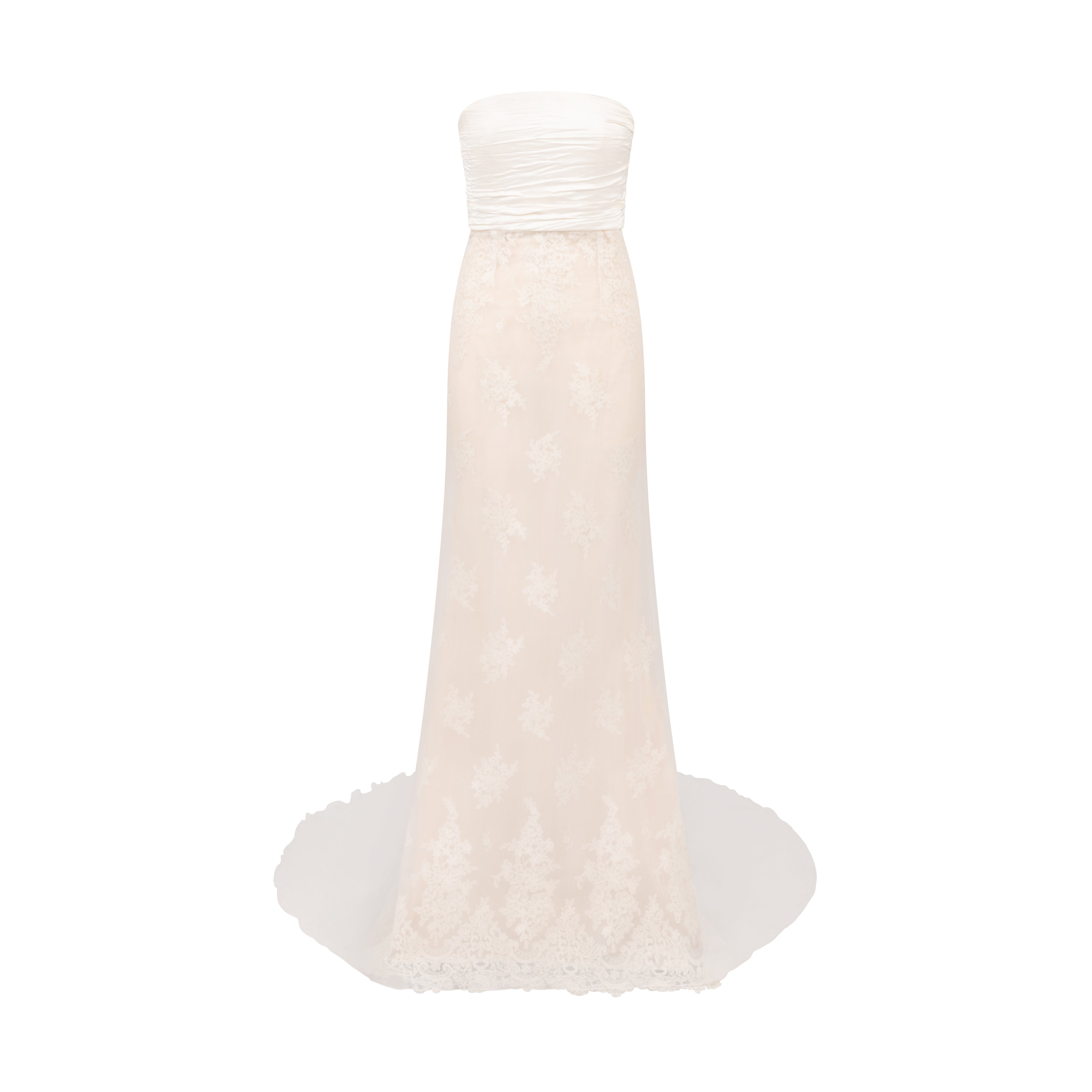 Crushed Silk & Lace Gown | STYLE 130