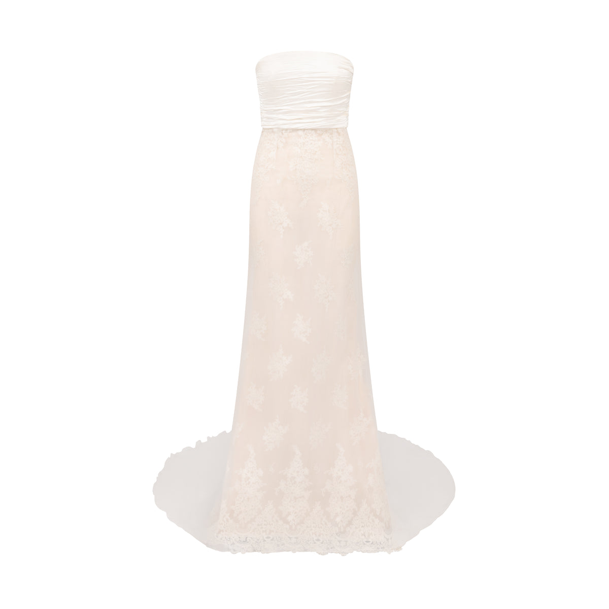 Crushed Silk & Lace Gown | STYLE 130