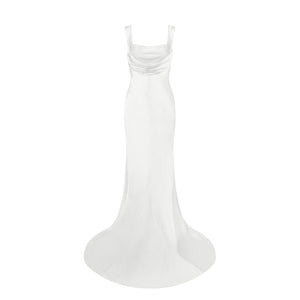 Backless Gown with Pearl Strap | STYLE 167