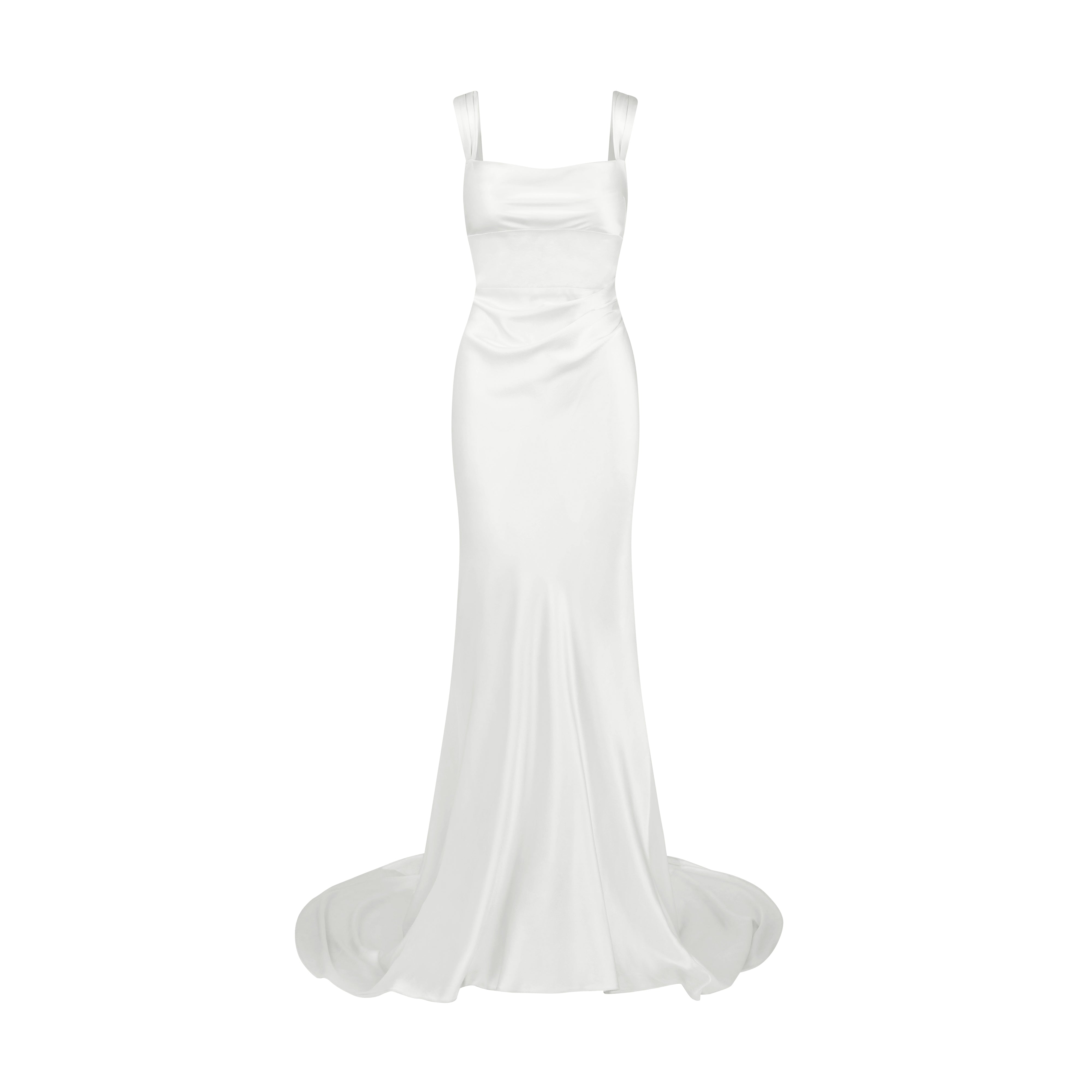 Backless Gown with Pearl Strap | STYLE 167