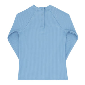 Surfside Blue Seersucker Rashguard