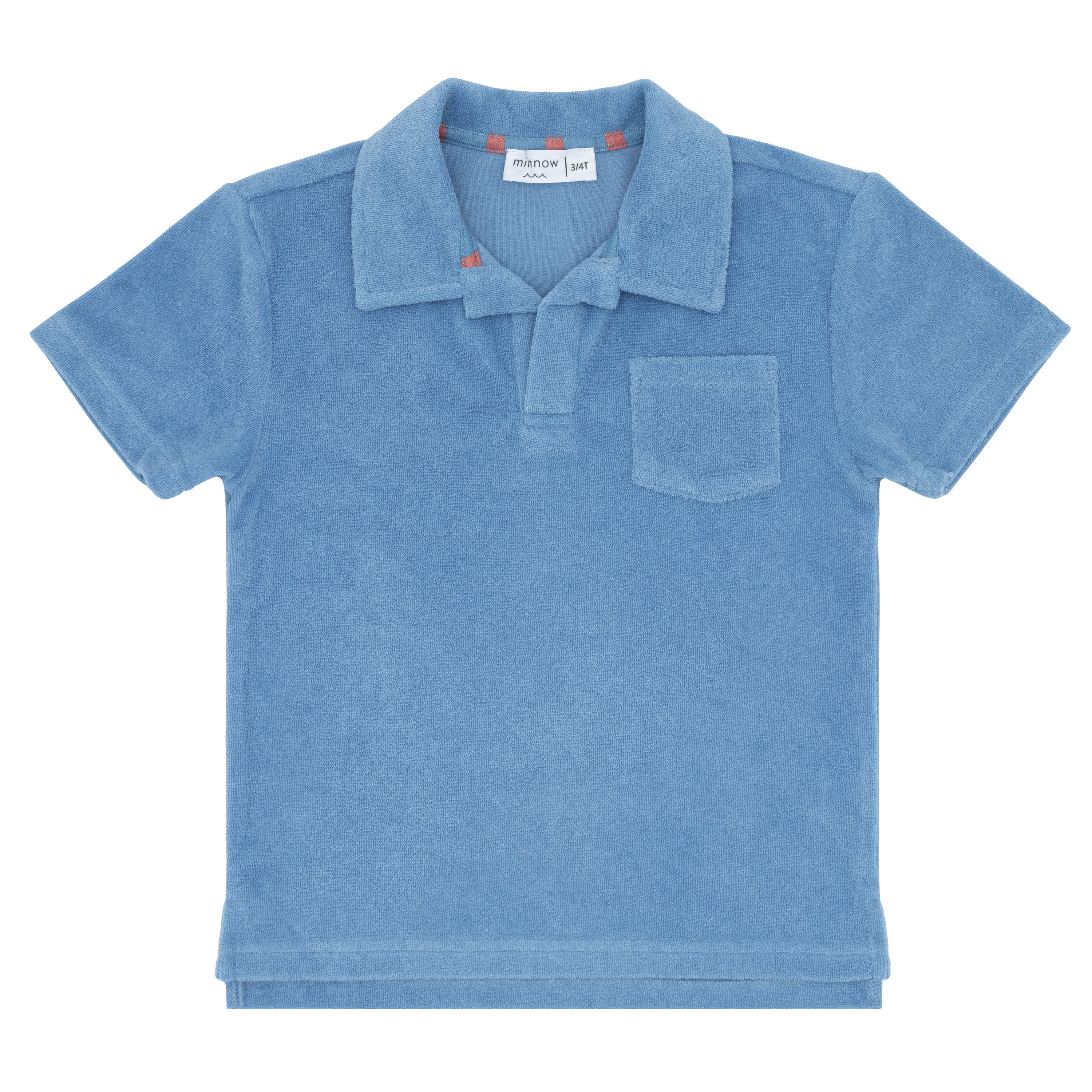 Boys Surfside Blue French Terry Polo