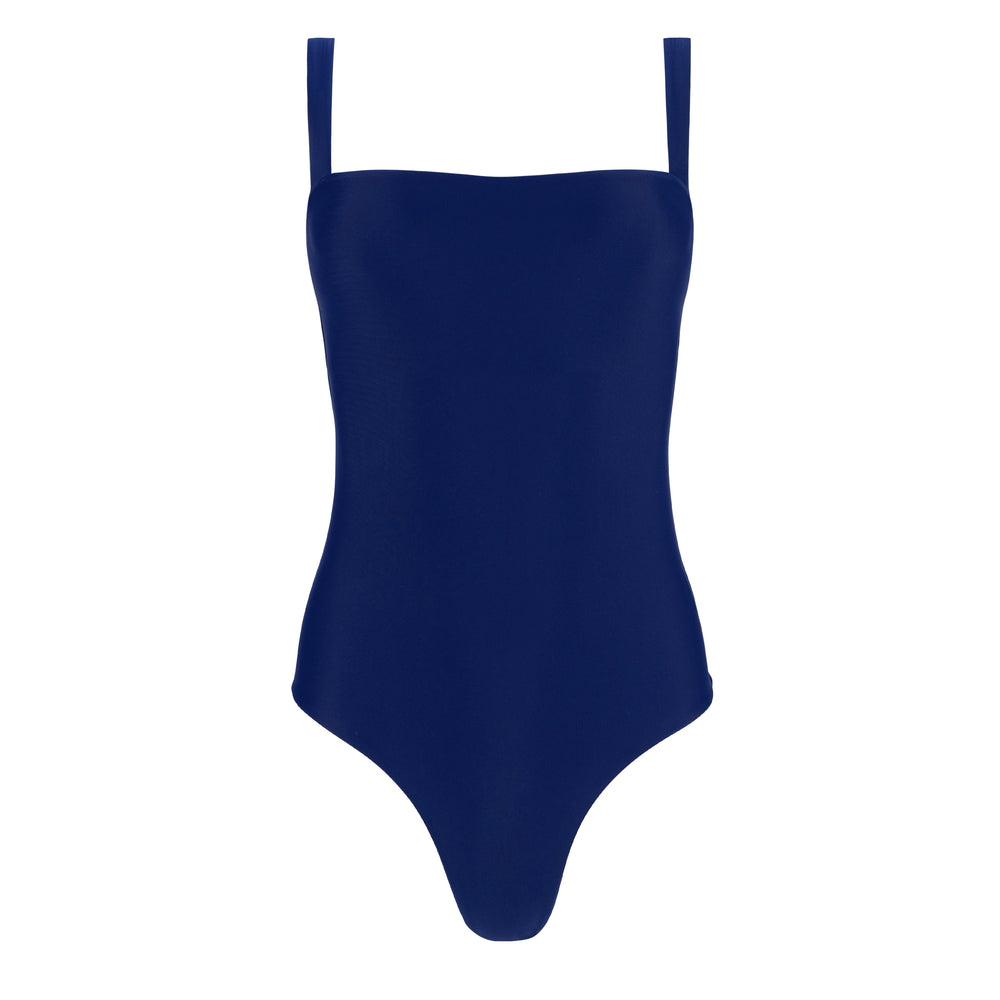 Women’s Navy Low Back Simple One Piece