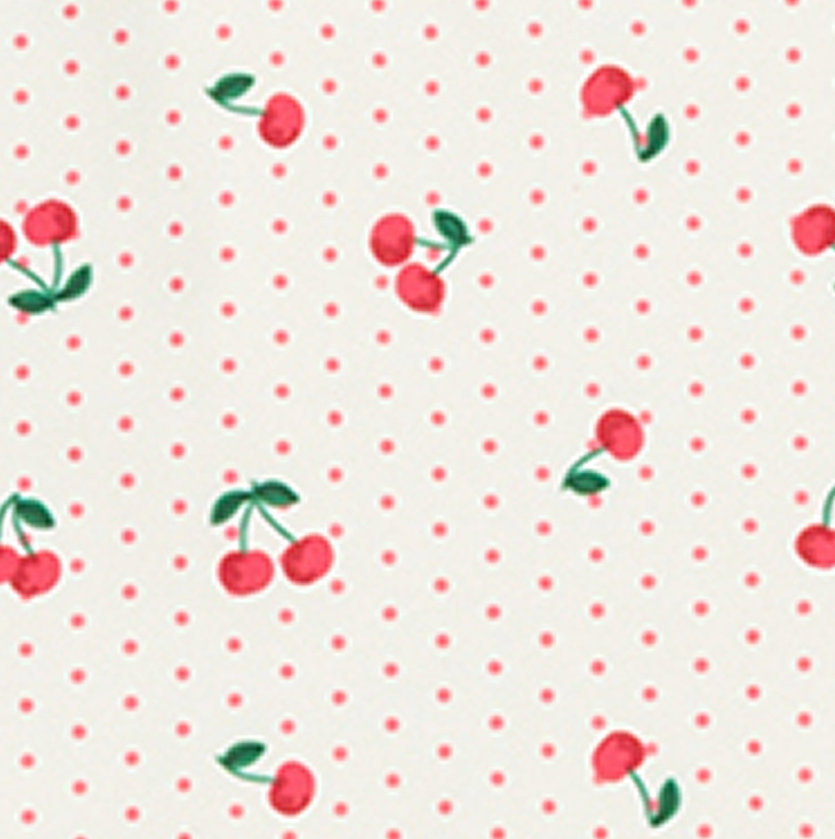 Girl’s Summer Cherries Rounded Collar Bikini