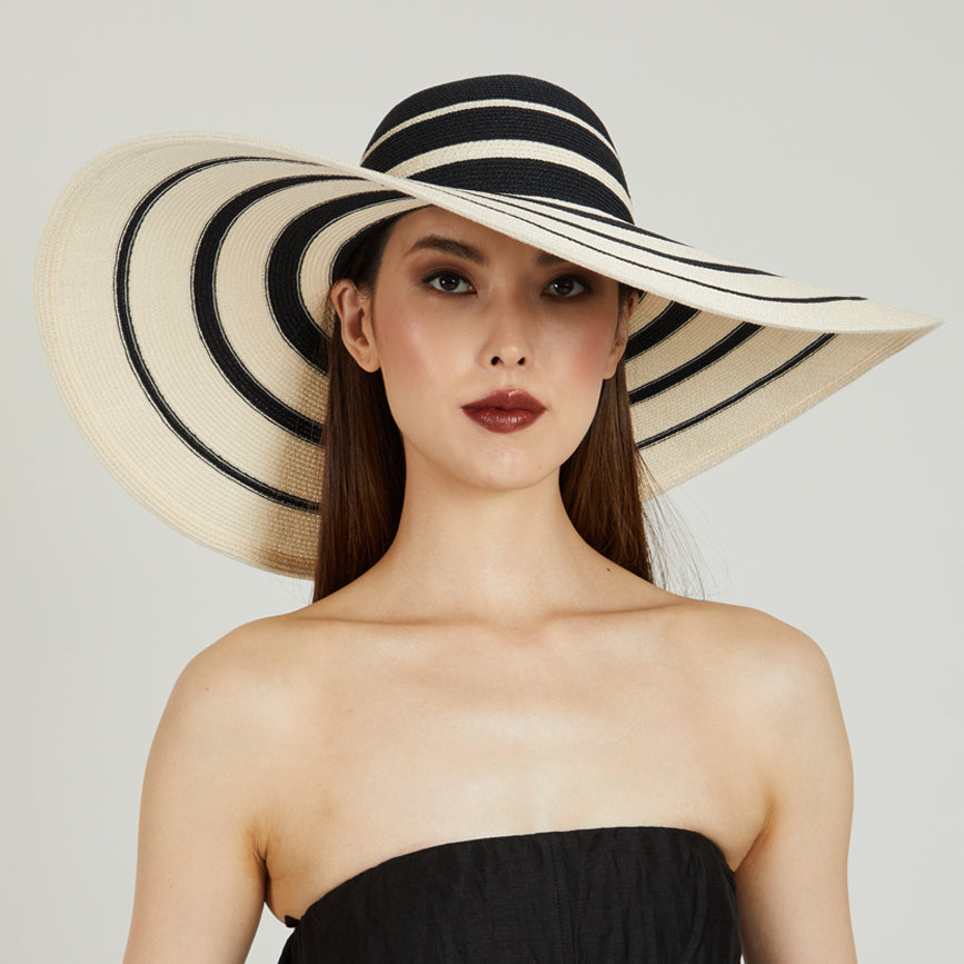 Sunny Striped Toyo Sunhat