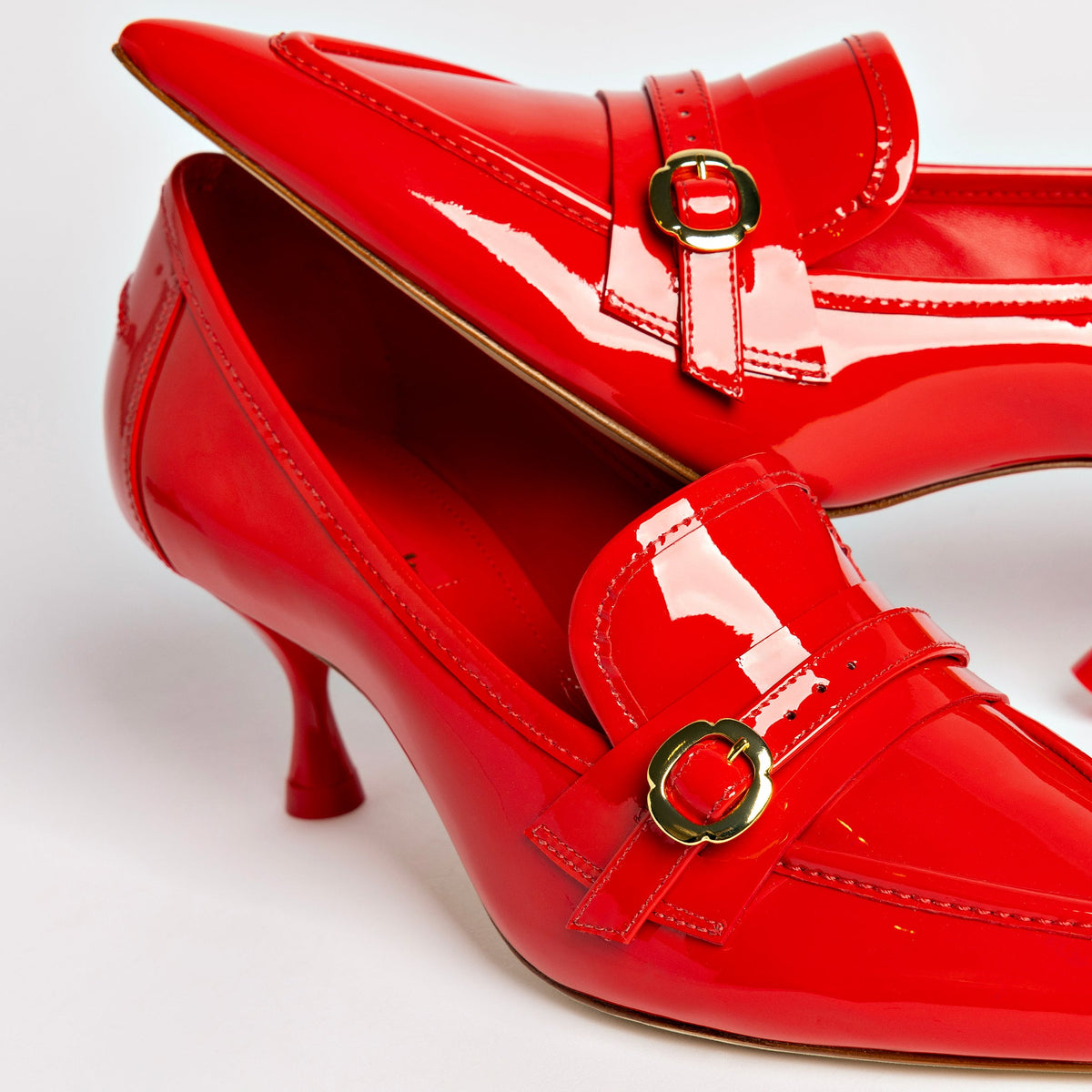 Susan Pump In Scarlet Patent Leather