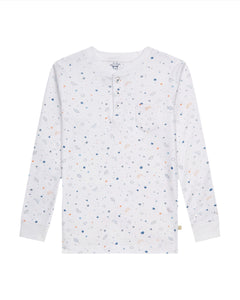 Star & Crown Pajama in Child Blue