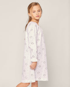 Girl’s Twill Delphine Nightgown in Somerset Wreath