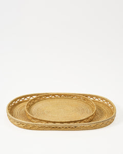 Woven Sabbia Oval Tray, Medium