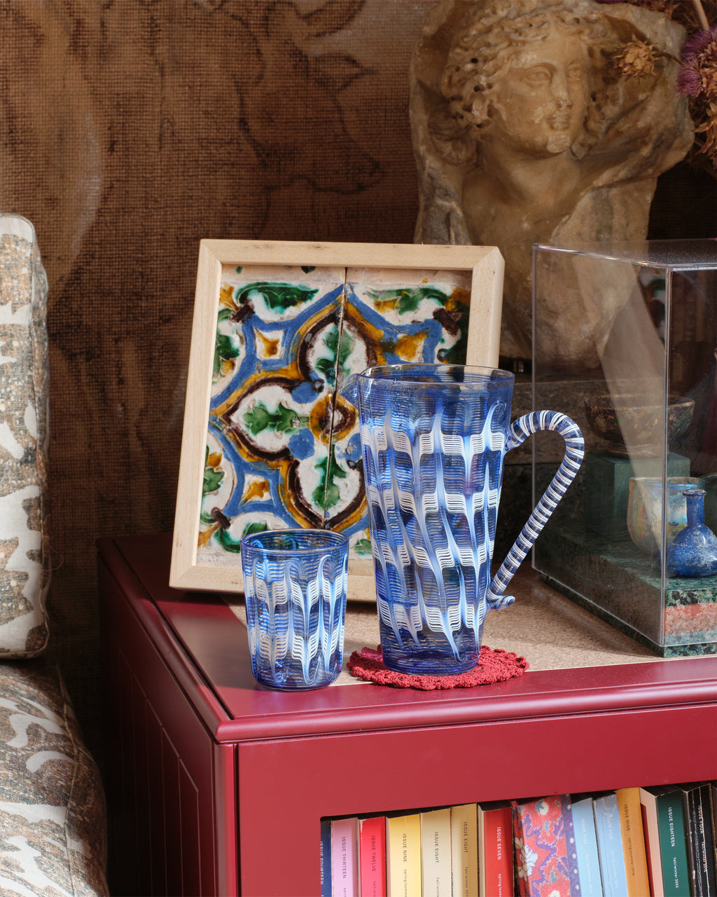 D'Ascoli Donatello Tumblers in Sapphire, Set of 6