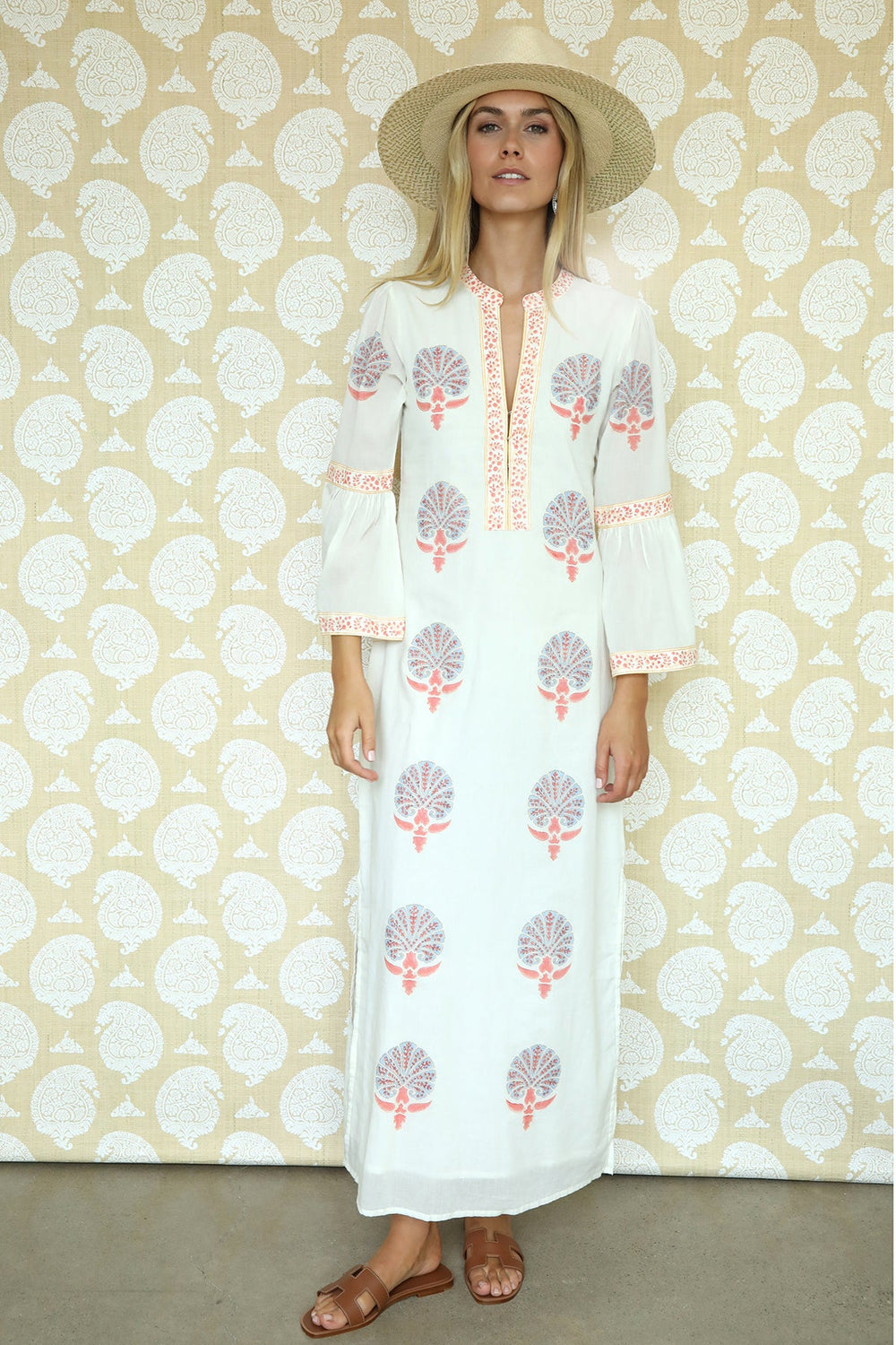 Saffron Medallion Kaftan