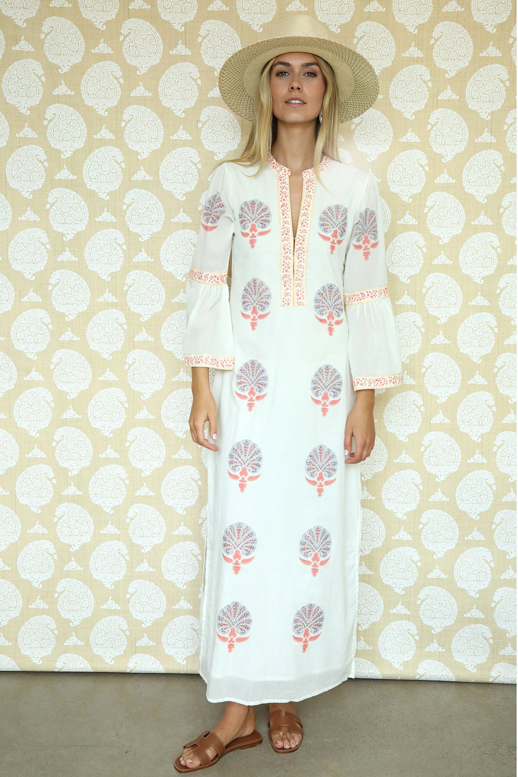 Saffron Medallion Kaftan