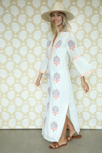Saffron Medallion Kaftan