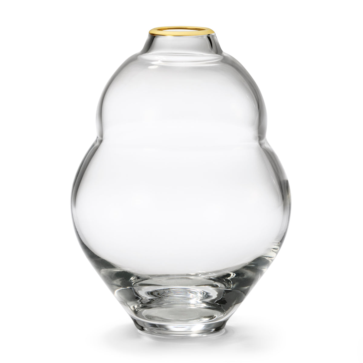 Sancia Gourd Glass Vase in Clear