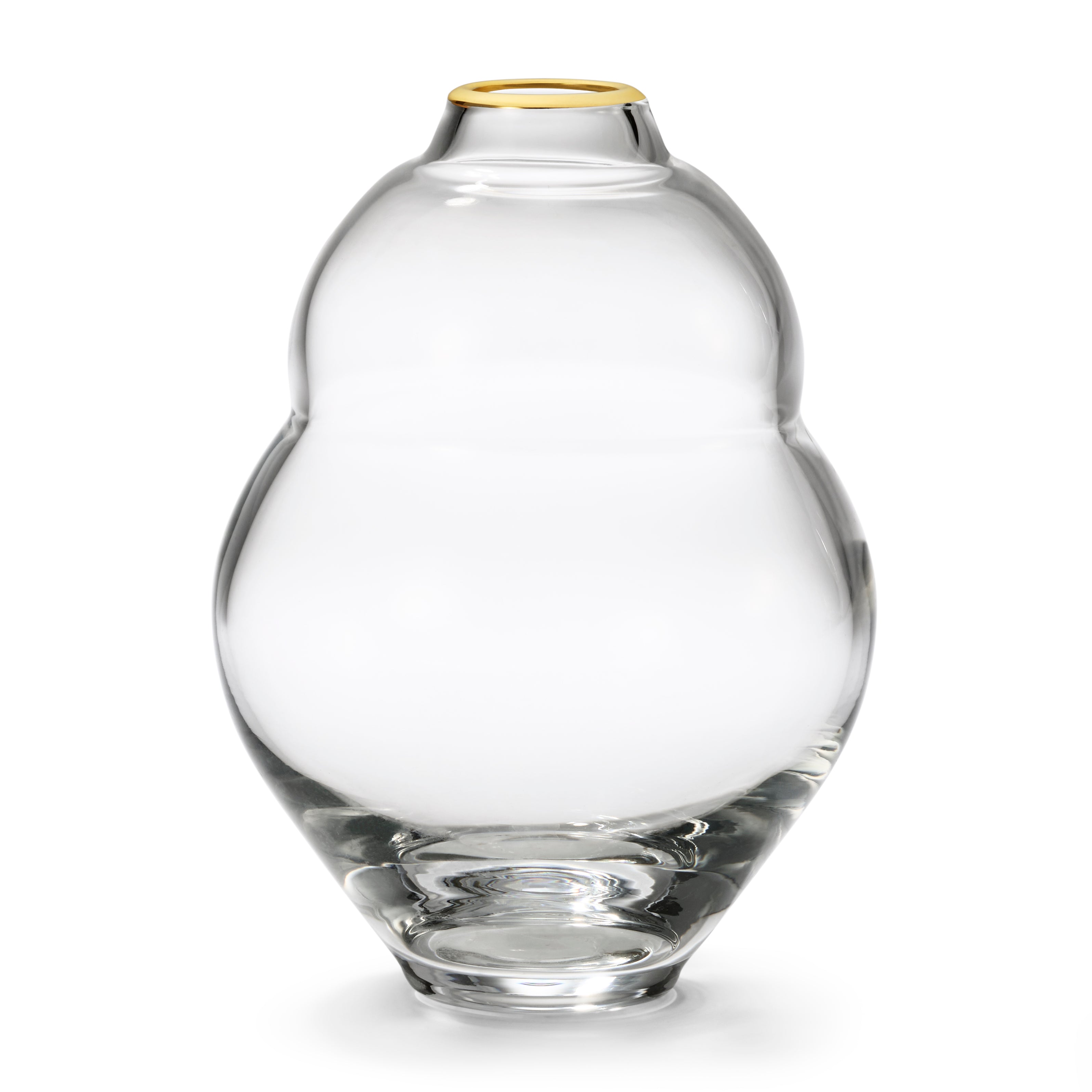 Sancia Plum Glass Vase in Clear