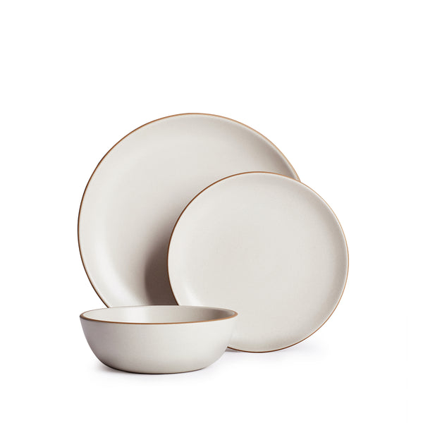 3 Piece Dinnerware Set in Sand