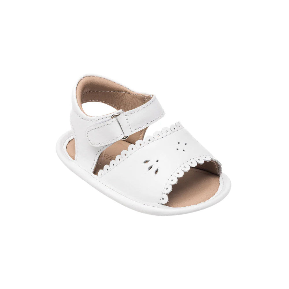 Sandal with Scallop White