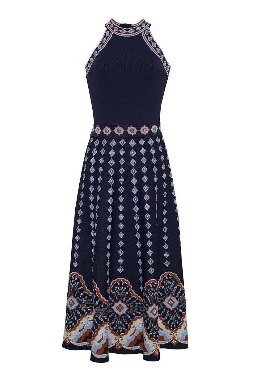 Sandrinna Dress in Jules Navy