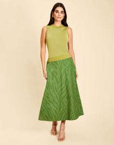 Santiago Convertible Midi Skirt in Paisley Zebra