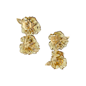 Sapphire Petunia Drop Earrings