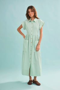 The Sarah Dress in Saltwater. 