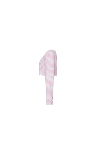The Ellen Jacket in Pink & White