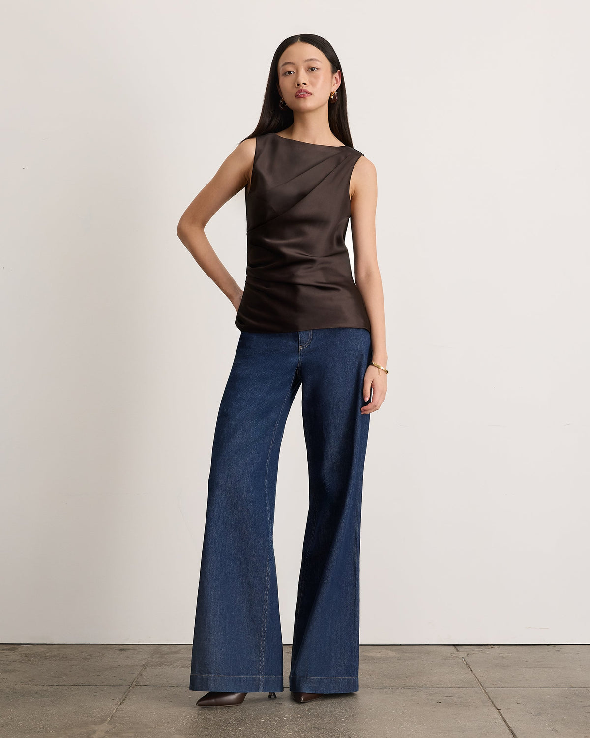 Sasha Top in Dark Fig