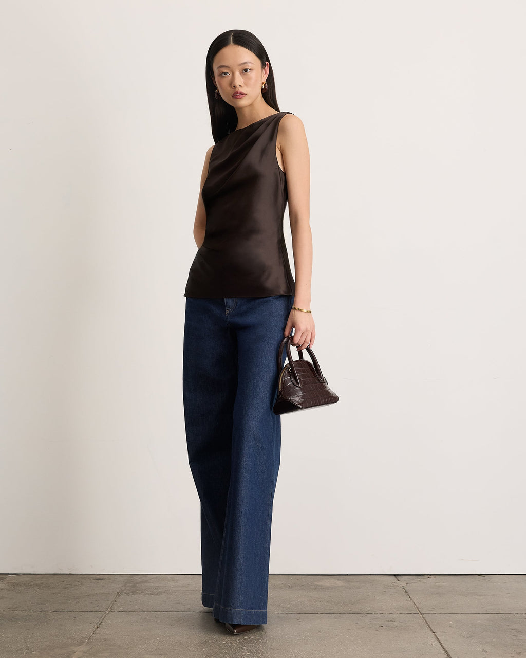 Sasha Top in Dark Fig