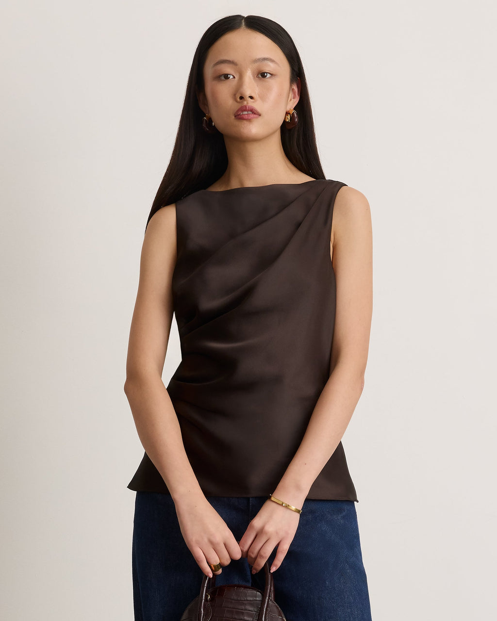 Sasha Top in Dark Fig