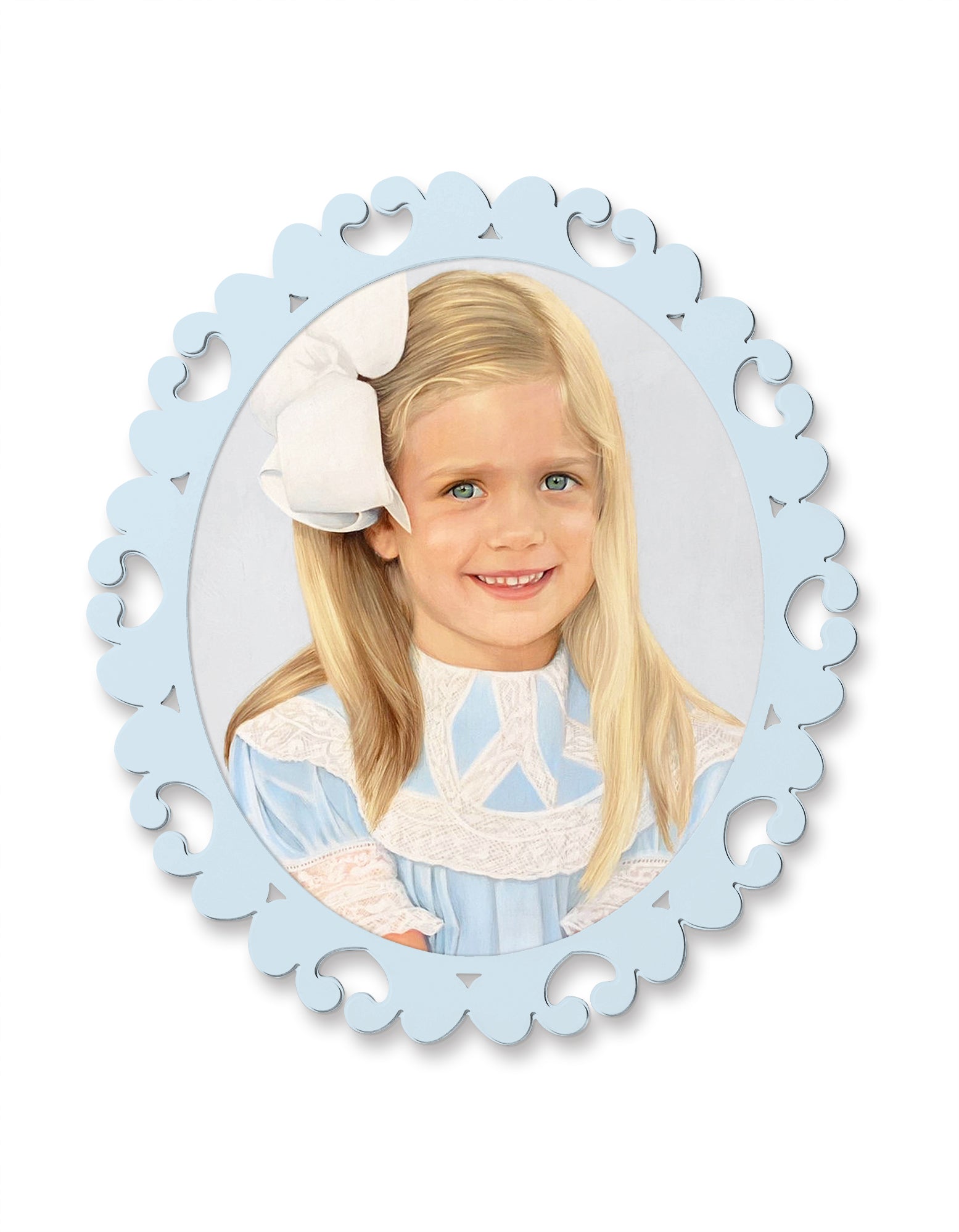 Fleur x Natalie Erwin Satsuma Oval Wall Portrait Frame, 21" x 25.5"