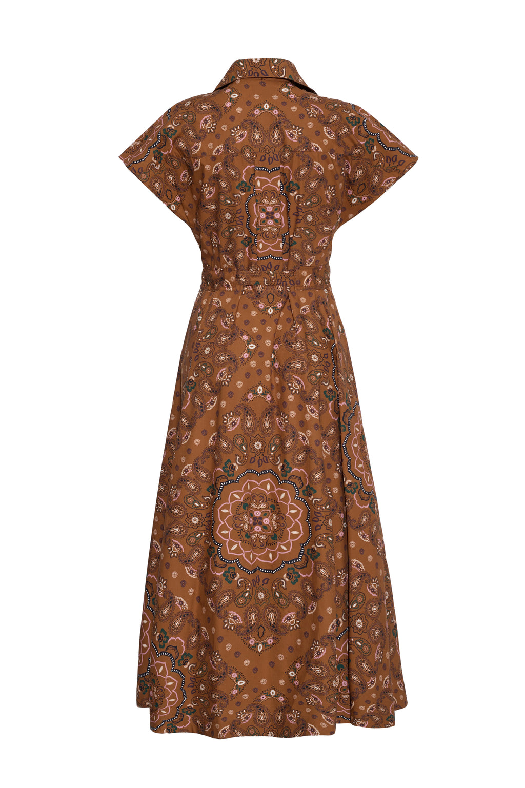 Sawyer Dress in Bandana Camel
