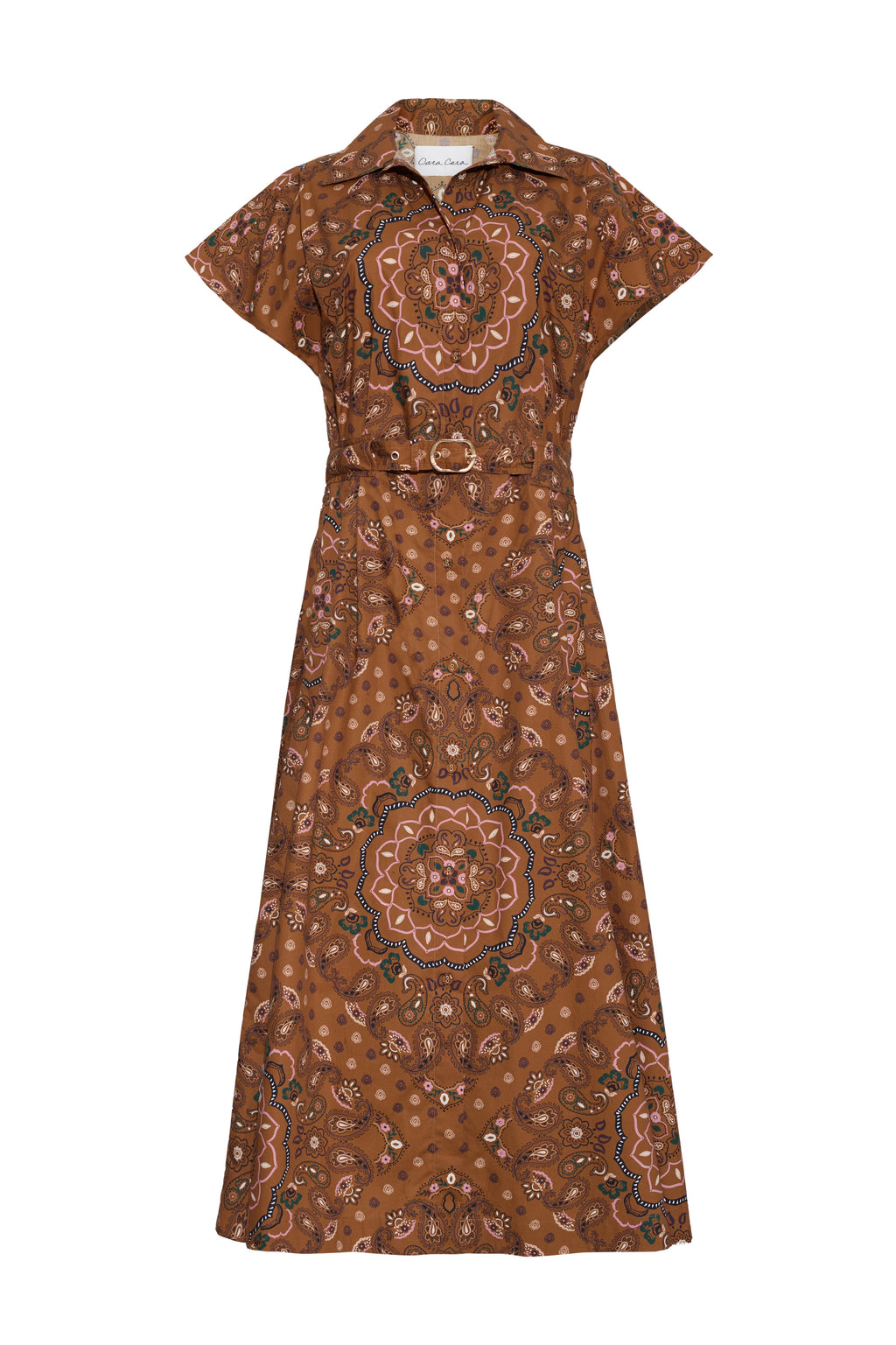 Sawyer Dress in Bandana Camel