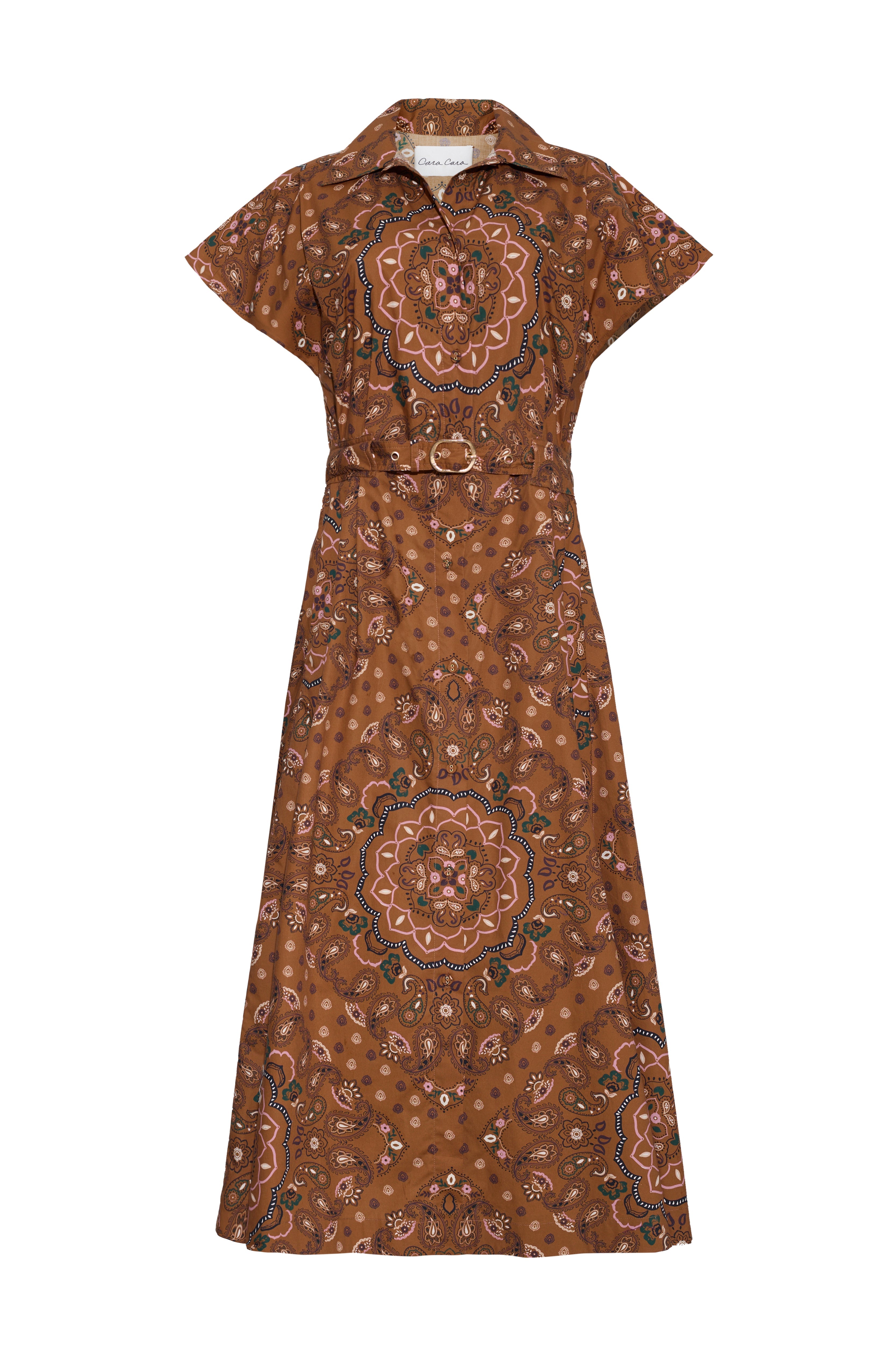 Sawyer Dress in Bandana Camel