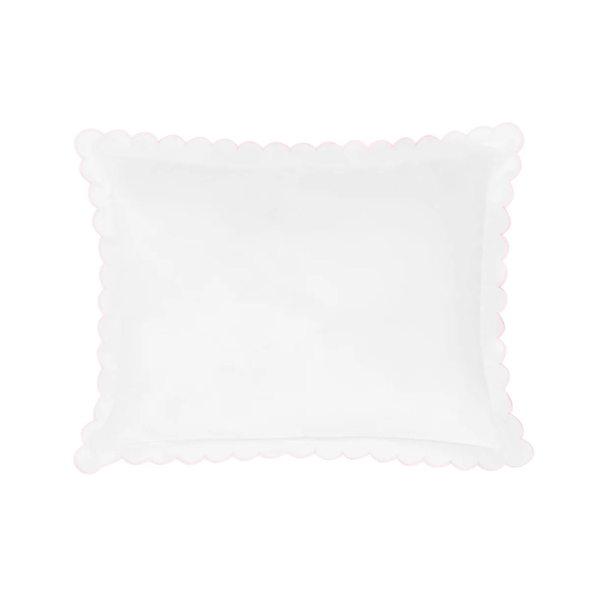 Scallop Baby Pillowcase in Blush