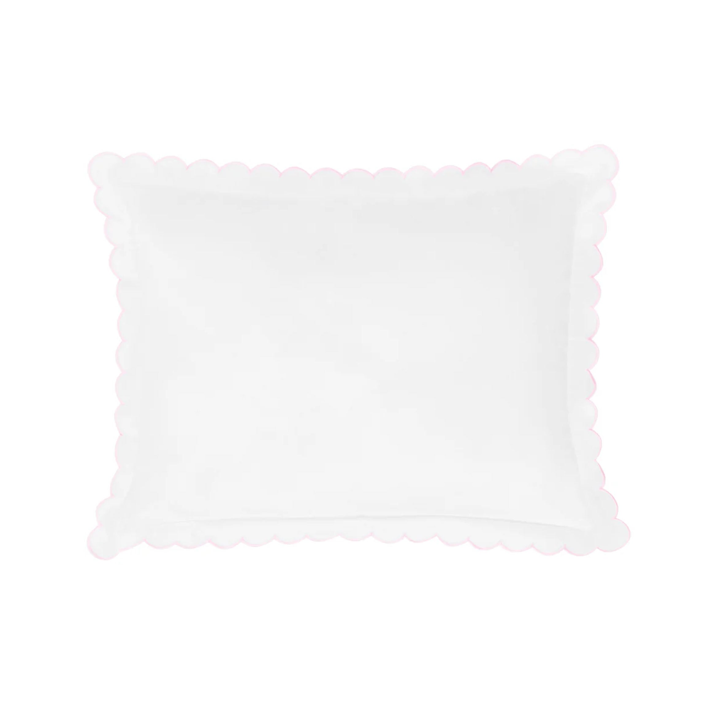 Scallop Baby Pillowcase in Blush