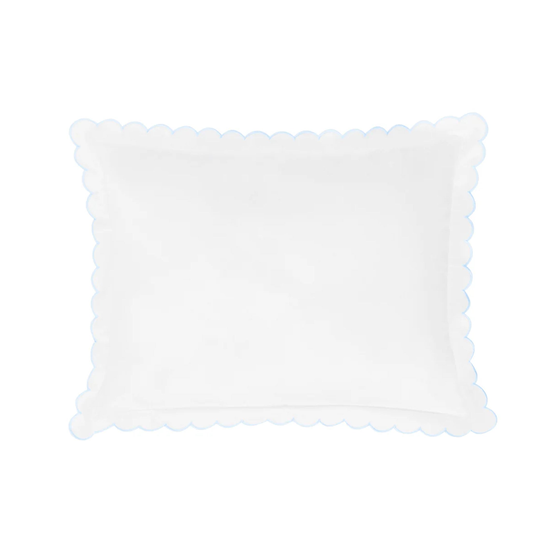 Scallop Baby Pillowcase in Sky