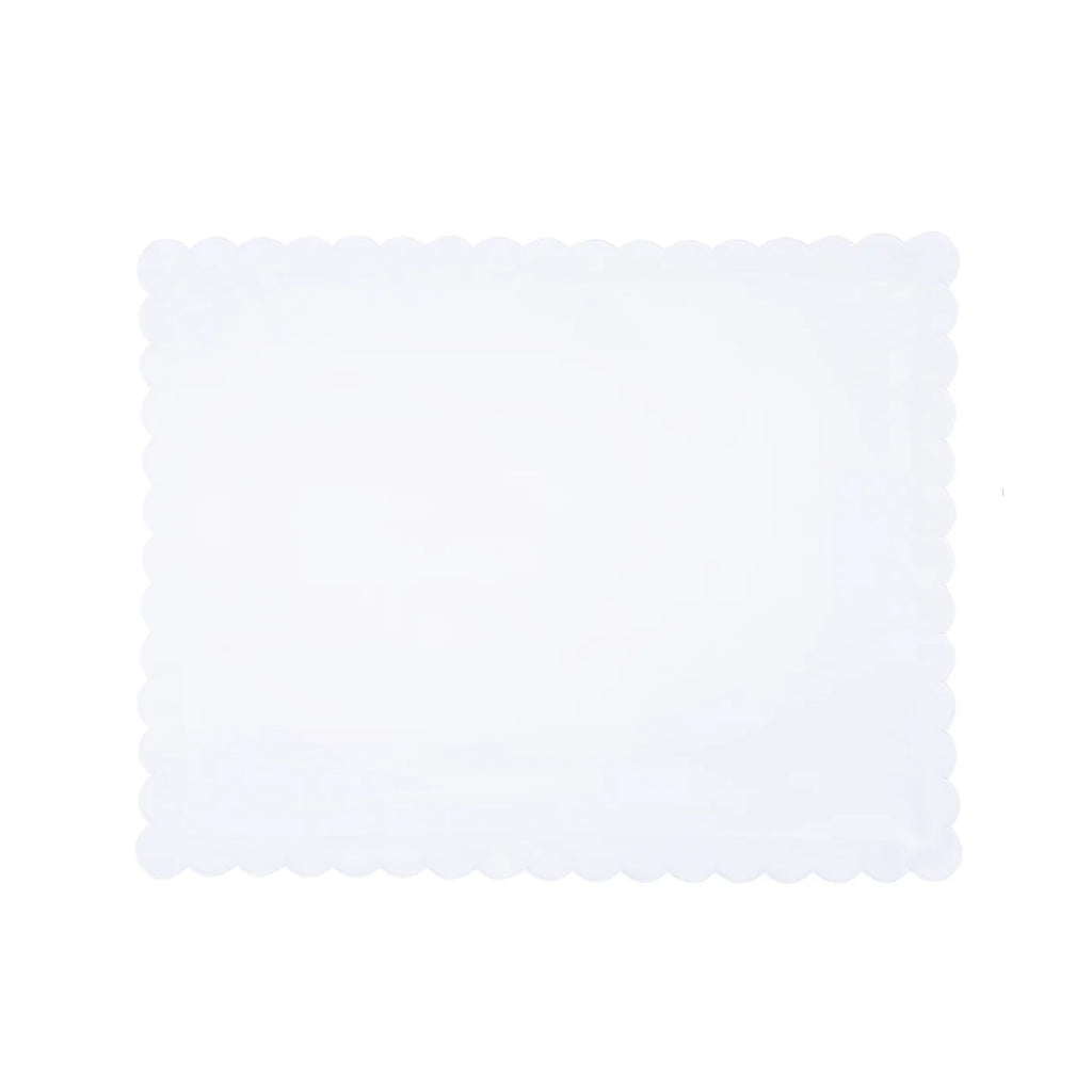Scallop Baby Pillowcase in White